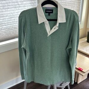 Bonobos Green and White Casual Button Down Shirt